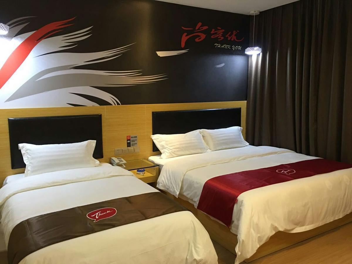 Thank Inn Chain Hotel Hunan Changsha Furong District Railway Station Exterior foto